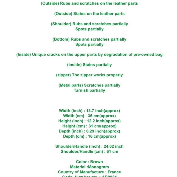 AUTHENTIC Louis Vuitton Shoulder Bag  Cabas Mezzo Brown Monogram - Picture 10 of 16